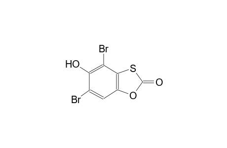 4,6-Dibromo-5-hydroxy-1,3-benzoxathiol-2-one