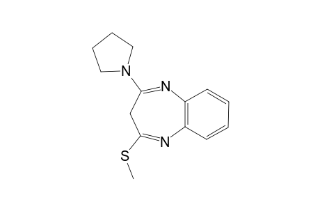 2-(methylthio)-4-(1-pyrrolidinyl)-3H-1,5-benzodiazepine