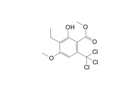 Methyl 3-Ethyl-2-hydroxy-4-methoxy-6-(trichloromethyl)benzoate