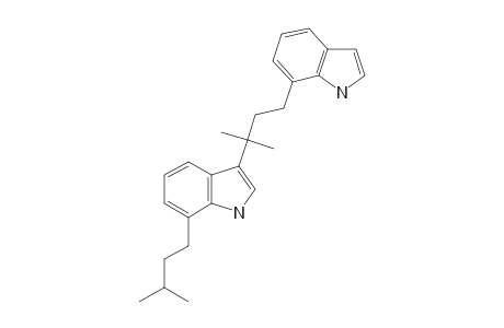 3-[3-(7-INDOLYL)-1,1-DIMETHYLPROPYL]-7-(3-METHYLBUTYL)-INDOLE