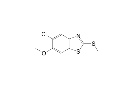 5-chloro-6-methoxy-2-(methylthio)benzothiazole