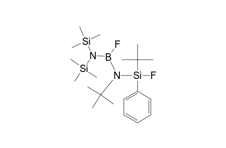 [BIS-(TRIMETHYLSILYL)-AMINO]-[TERT.-BUTYL-(TERT.-BUTYLFLUORPHENYLSILYL)-AMINO]-FLUOROBORANE