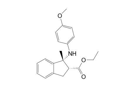 Ethyl 1-{(4-methoxyphenyl)amino}-1-methyl-2,3-dihydro-1H-indene-2-carboxylate