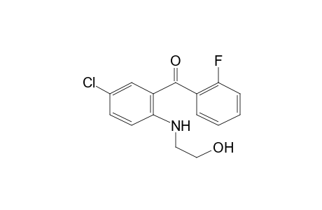 [5-chloro-2-(2-hydroxyethylamino)phenyl]-(2-fluorophenyl)methanone