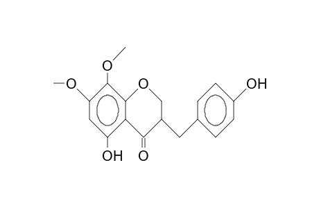 5-Hydroxy-3-(4-hydroxy-benzyl)-7,8-dimethoxy-chroman-4-one