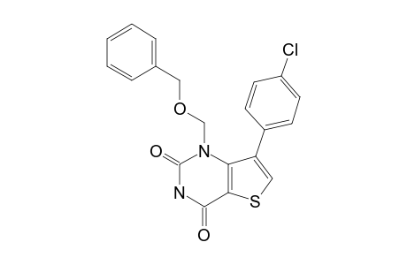 1-(BENZYLOXYMETHYL)-7-(4-CHLOROPHENYL)-THIENO-[3,2-D]-PYRIMIDINE-2,4-DIONE