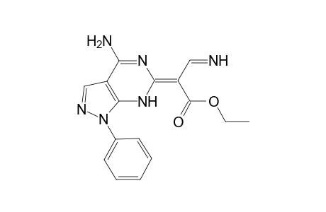 Ethyl 2-(4-amino-1-phenyl-1H-pyrazolo[3,4-d]pyrimidin-6(7H)-ylidene)-3-iminopropanoate