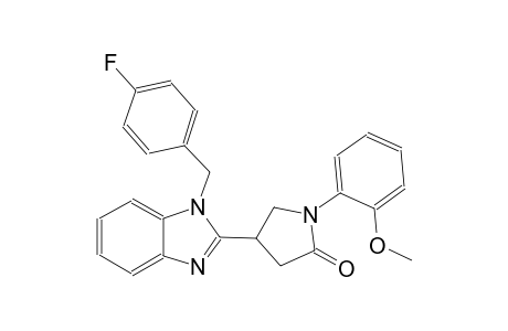 4-[1-(4-fluorobenzyl)-1H-benzimidazol-2-yl]-1-(2-methoxyphenyl)-2-pyrrolidinone