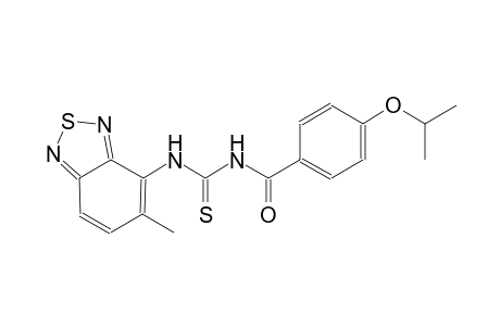 N-(4-isopropoxybenzoyl)-N'-(5-methyl-2,1,3-benzothiadiazol-4-yl)thiourea