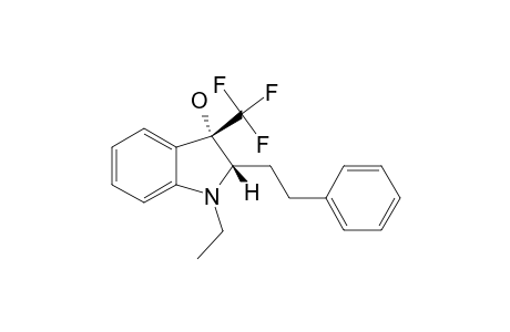 CIS-(2S*,3S*)-1-ETHYL-2-PHENETHYL-3-(TRIFLUOROMETHYL)-3-INDOLINOL