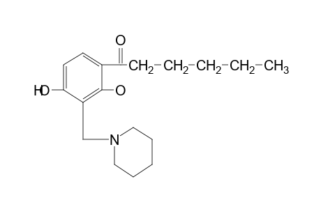 2',4'-dihydroxy-3'-(piperidinomethyl)hexanophenone