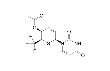 (2RS,3SR,6SR)-3-Acetoxy-6-(2,4-dioxo-3,4-dihydro-2H-pyrimidin-1-yl)-2-trifluoromethyl-3,6-dihydro-2H-thiopyran