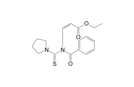 (Z)-ETHYL-3-[BENZOYL-(1-PYRROLIDINYLCARBOTHIOYL)-AMINO]-2-PROPENOATE