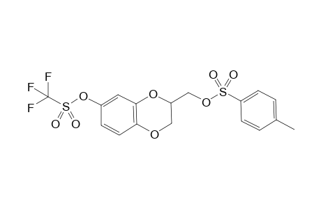 (7-{[(Trifluoromethyl)sulfonyl]oxy}-2,3-dihydro-1,4-benzodioxin-2-yl)methyl 4-methylbenzenesulfonate