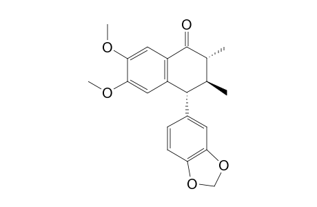 8,8'-DIMETHYL-4,5-DIMETHOXY-3',4'-METHYLENEDIOXY-7-OXO-2,7'-CYCLOLIGNAN