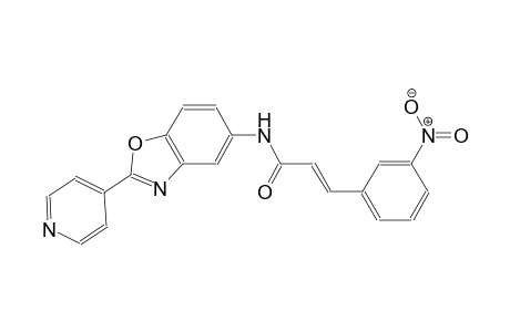 (2E)-3-(3-nitrophenyl)-N-[2-(4-pyridinyl)-1,3-benzoxazol-5-yl]-2-propenamide