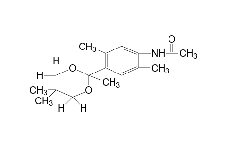 4'-(2,5,5-trimethyl-m-dioxan-2-yl)-2',5'-acetoxylidide