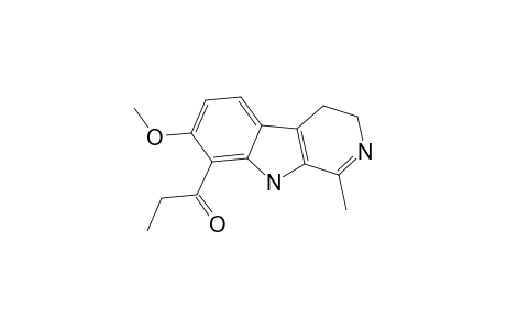 12-PROPIONYL-11-METHOXY-3-METHYL-5,6-DIHYDRO-BETA-CARBOLINE