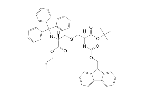 3-[(R)-2-TERT.-BUTOXYCARBONYL-2-(FLUOREN-9-YLMETHOXYCARBONYLAMINO)-ETHYLSULFANYL]-(S)-2-(TRIPHENYLMETHYLAMINO)-PROPIONIC-ACID-ALLYLESTER