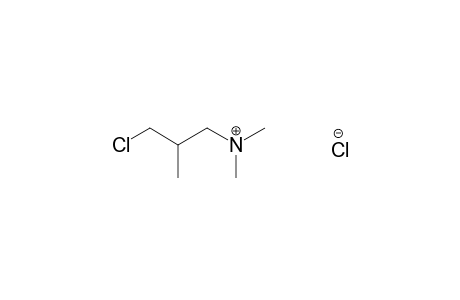 3-chloro-N,N,2-trimethylpropylamine, hydrochloride