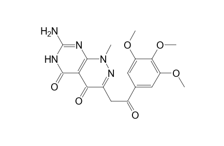 7-Amino-1-methyl-3-[2-oxo-2-(3,4,5-trimethoxyphenyl)ethyl]-8H-pyrimido[4,5-c]pyridazine-4,5-dione