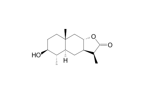 3.beta.-Hydroxy-5,7,11.alpha.H,4,8.beta.H-eudesman-8,12-olide