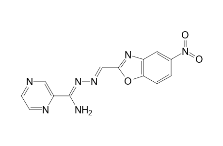 N(1)-{[(5'-Nitro-2'-benzoxazolyl)methylene]amidrazone}-2-pyrazine