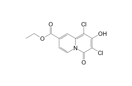 1,3-Dichloro-2-hydroxy-8-ethoxycarbonyl-4H-4-quinolizinone