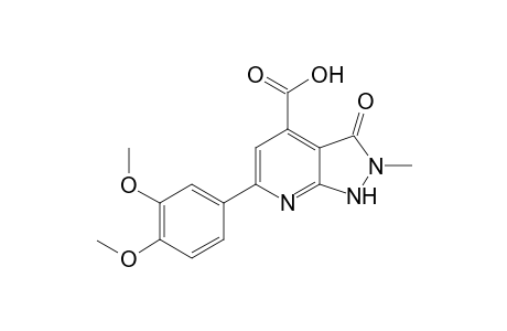 6-(3,4-Dimethoxyphenyl)-2-methyl-3-oxo-2,3-dihydro-1H-pyrazolo[3,4-b]pyridine-4-carboxylic Acid