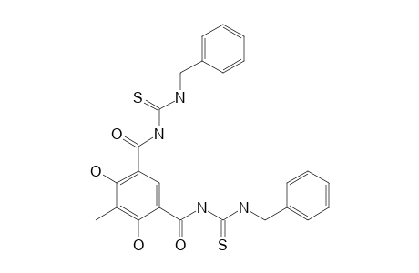 N1,N3-BIS-(BENZYL-CARBAMOTHIOYL)-4,6-DIHYDROXY-5-METHYL-ISOPHTHALAMIDE