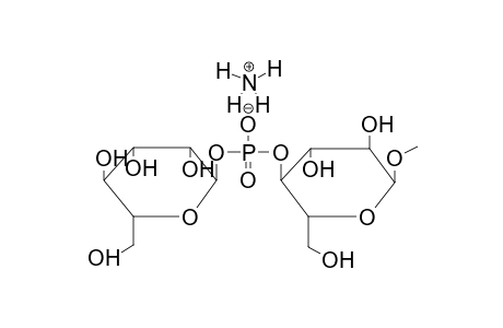 METHYL 4-O-ALPHA-D-MANNOPYRANOSYLPHOSPHO-ALPHA-D-GLUCOPYRANOSIDE,AMMONIUM SALT