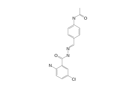 5-chloroanthranilic acid, (p-acetamidobenzylidene)hydrazide