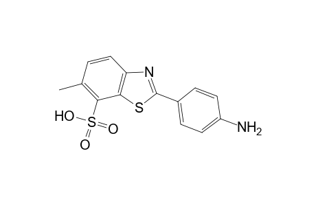 2-(4-Aminophenyl)-6-methyl-1,3-benzothiazole-7-sulfonic acid