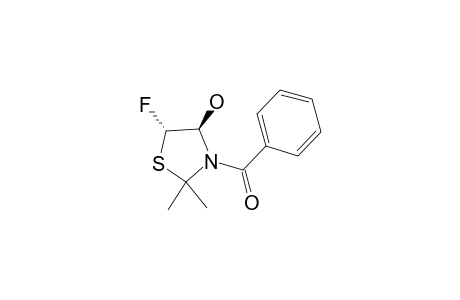 TRANS-3-BENZOYL-2,2-DIMETHYL-5-FLUORO-4-HYDROXYTHIAZOLIDINE