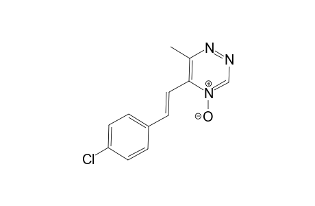 5-[(E)-2-(4-chlorophenyl)ethenyl]-6-methyl-4-oxidanidyl-1,2,4-triazin-4-ium