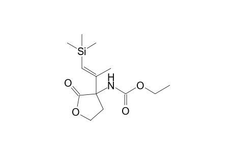 ETHYL-3-[1-METHYL-2-(TRIMETHYLSILYL)-VINYL]-2-OXOTETRAHYDROFURAN-3-YL]-CARBAMATE