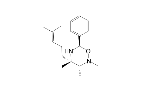 (3R,4S,6R)-2,3,4-trimethyl-4-(4-methylpent-3-enyl)-6-phenyl-1,2,5-oxadiazinane