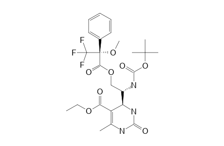 #-(4R)-5-(R)-MOSHERESTER;(4R,1'S,2''R)-4-[1'-TERT.-BUTOXYCARBONYLAMINO-2'-(3'',3'',3''-TRIFLUORO-2''-METHOXY-2''-PHENYL-PROPIONYLOXY)-ETHYL]-6-METHYL-2-OXO-1,