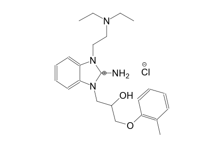 1-(2-(diethylamino)ethyl)-3-(2-hydroxy-3-(o-tolyloxy)propyl)-1H-benzo[d]imidazol-2(3H)-iminium chloride