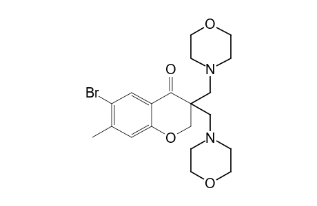 3,3-BIS(MORPHOLINOMETHYL)-6-BROMO-7-METHYL-4-CHROMANONE