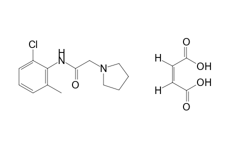 6'-chloro-1-pyrrolidineaceto-o-toluidide, maleate(1:1)