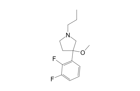 3-(2,3-Difluorophenyl)-3-methoxy-1-propylpyrrolidine