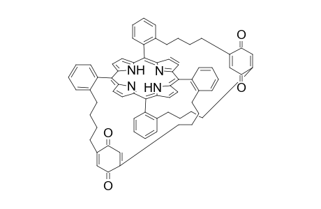 5,15 : 10,20-bis[p-Benzoquinone-1,4-diyl-bis(4,1-butanediyl-2,1-benzeno]-porphyrin