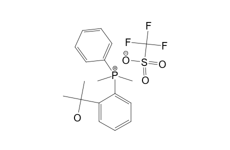 DIMETHYLPHENYL-[2-(1-METHYL-1-HYDROXYMETHYL)-PHENYL]-PHOSPHONIUM-TRIFLUOROMETHANESULFONATE