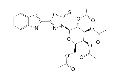 3-(2,3,4,6-TETRA-O-ACETYL-BETA-D-GALACTOPYRANOSYL)-5-(1H-INDOL-2-YL)-1,3,4-OXADIAZOLE-2(3H)-THIONE