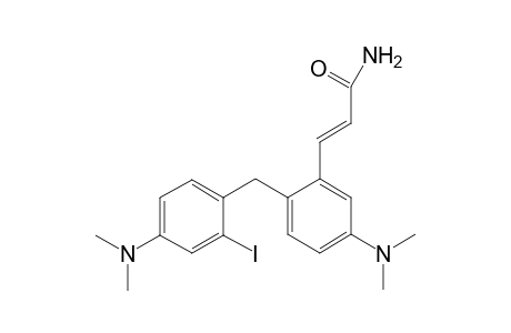 5-(N,N-Dimethyl)-2-[4-(N,N-dimetyl)-2-(2-amidoethenyl)benzyl]benzene 2-iodinium