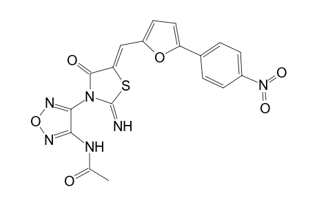 acetamide, N-[4-[(5Z)-2-imino-5-[[5-(4-nitrophenyl)-2-furanyl]methylene]-4-oxothiazolidinyl]-1,2,5-oxadiazol-3-yl]-