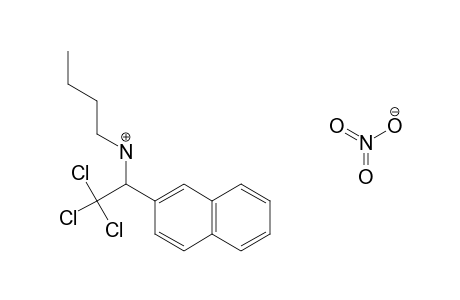 N-BUTYL-alpha-(TRICHLOROMETHYL)-2-NAPHTHALENEMETHYLAMINE, NITRATE