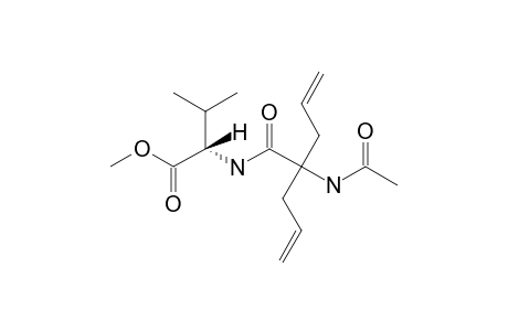 METHYL-N-[N-ACETYL-2,2-BIS-(PROP-2-EN-1-YL)-GLYCYL]-L-VALINATE;METHYL-N-[2-(ACETYLAMINO)-2-(PROP-2-EN-1-YL)-PENT-4-ENOYL]-L-VALINATE