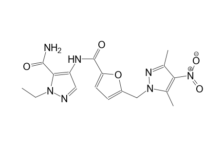 4-({5-[(3,5-dimethyl-4-nitro-1H-pyrazol-1-yl)methyl]-2-furoyl}amino)-1-ethyl-1H-pyrazole-5-carboxamide